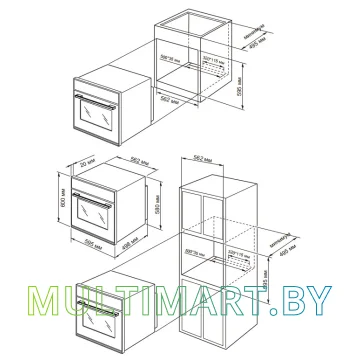 Электрический духовой шкаф Schtoff CME 6406 BK картинка 3